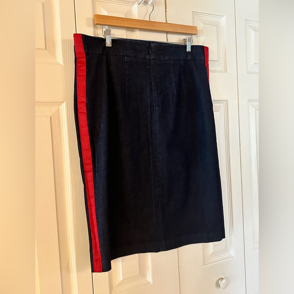 Eloquii denim pencil skirt